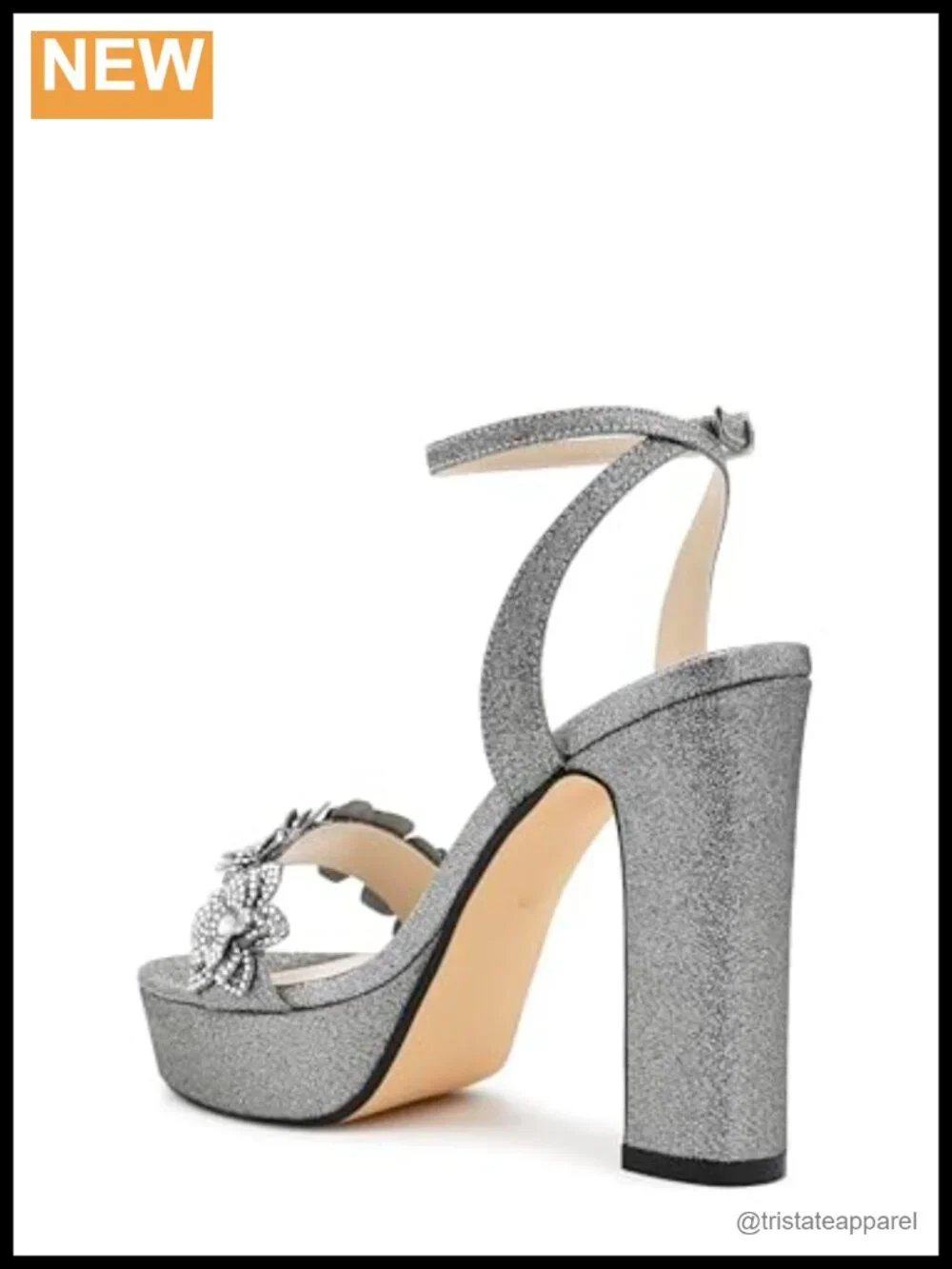 Touch Ups Women's Lily Platform Sandal with Block Heel and Ankle Strap for